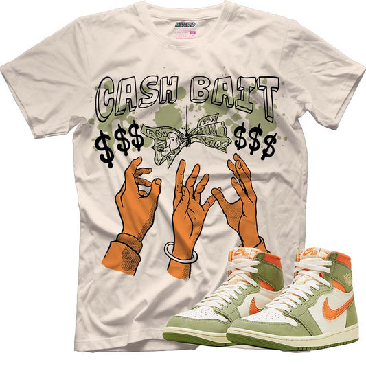Cash Bait (AIR JORDAN 1 HIGH OG CRAFT “CELADON”) T-Shirt - Lucid Soles