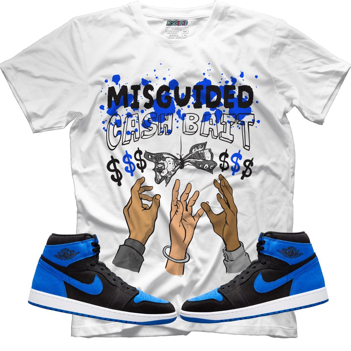Cash Bait (Air Jordan 1 Royal Reimagined) T-Shirt - Lucid Soles
