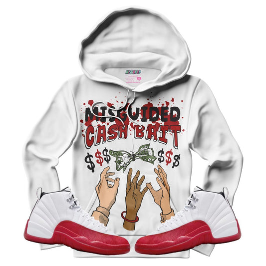 Cash Bait (Air Jordan 12 Cherry) Hoodie - Lucid Soles