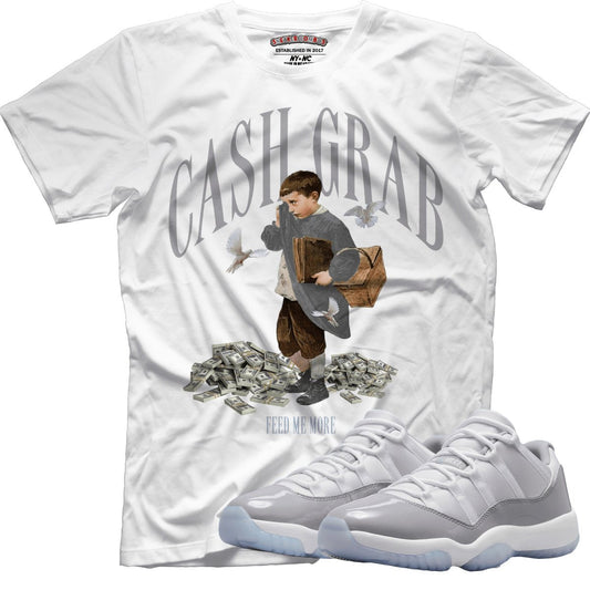 Cash Grab (Air Jordan 11 Cement Grey) T-Shirt - Lucid Soles