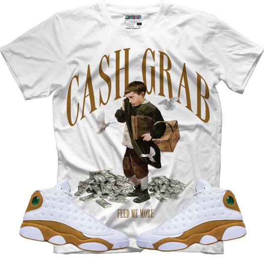 Cash Grab (Air Jordan 13 Wheat) T-Shirt - Lucid Soles