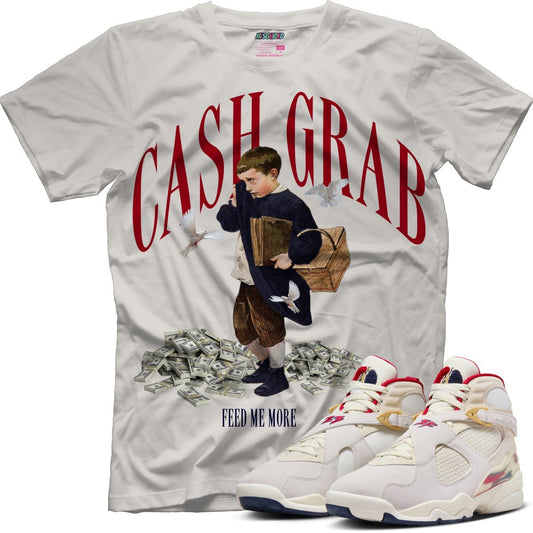 Cash Grab (SOLEFLY X AIR JORDAN 8 “MI CASA ES SU CASA”) T-Shirt - Lucid Soles