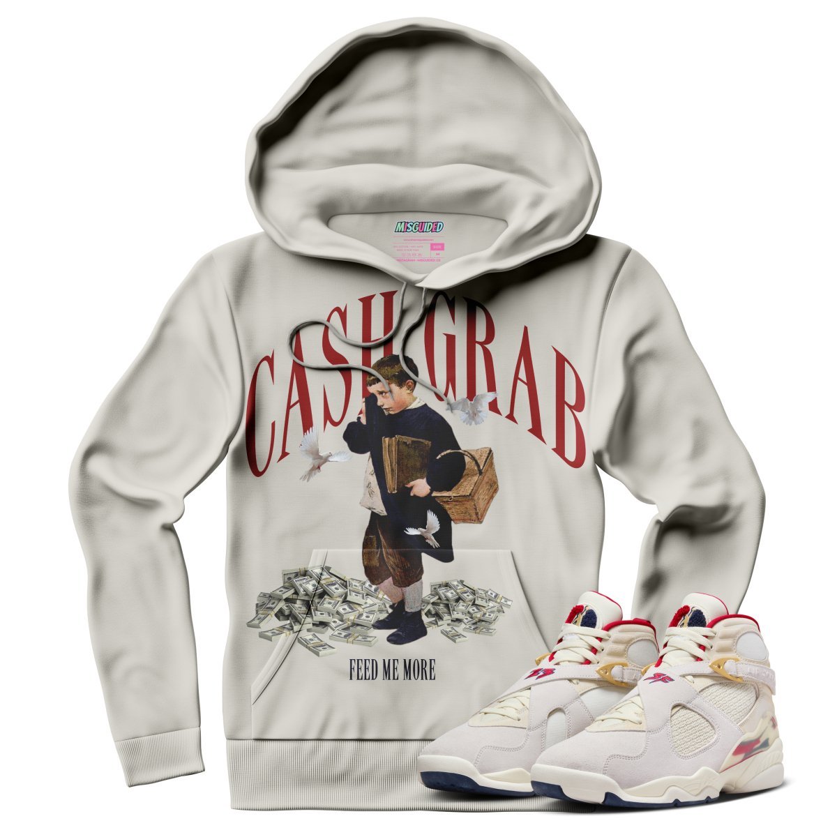Cash Grab (SOLEFLY X AIR JORDAN 8 “MI CASA ES SU CASA”) Hoodie - Lucid Soles