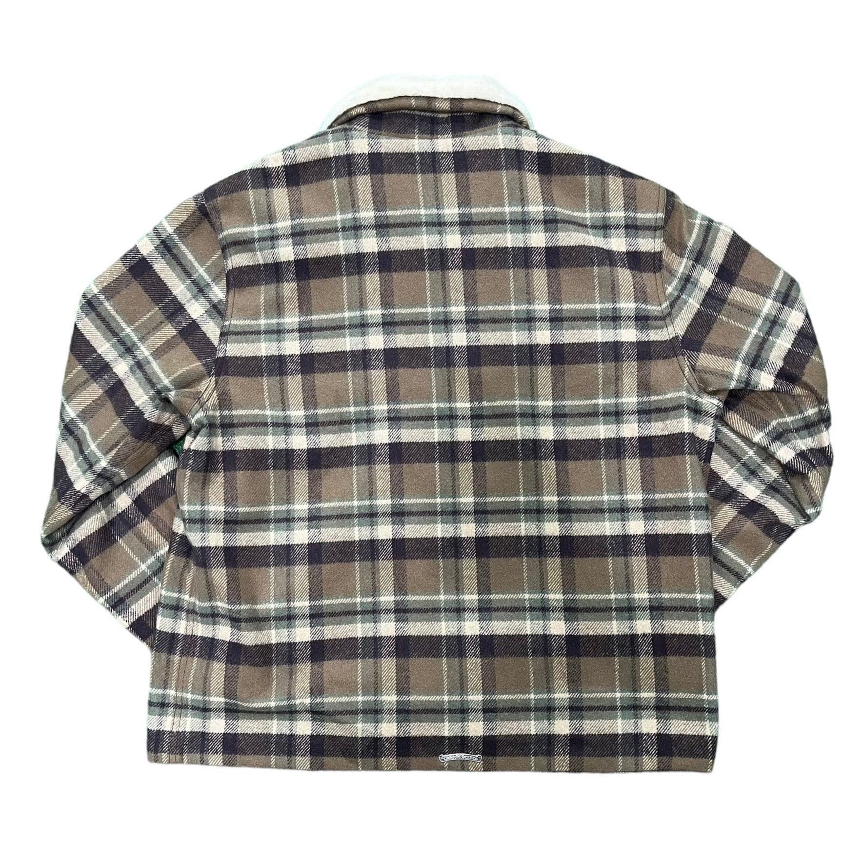 Chrome Hearts Black Sheep Plaid Fleece Jacket - Lucid Soles