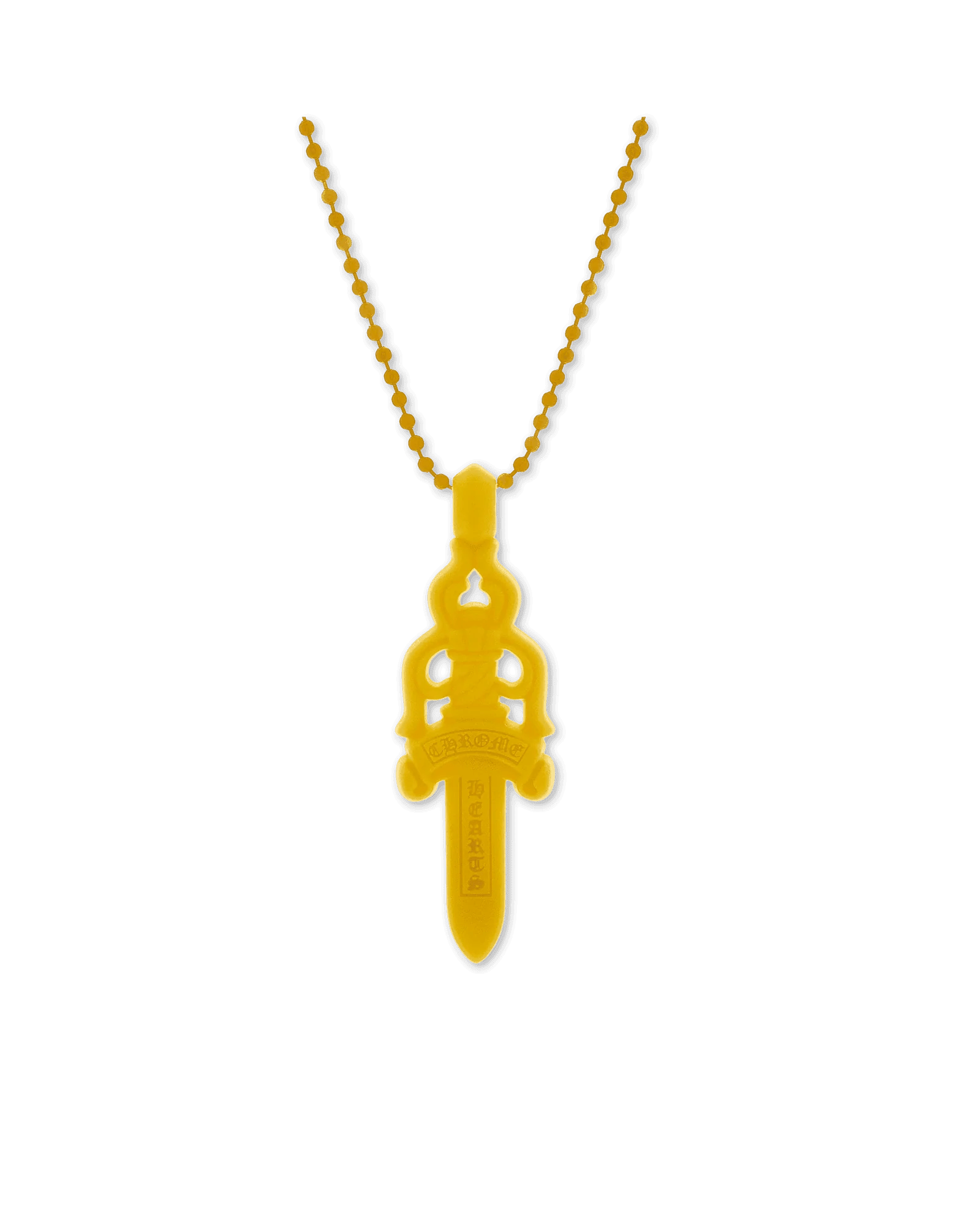 Chrome Hearts Silichrome Dagger Necklace Yellow - Lucid Soles
