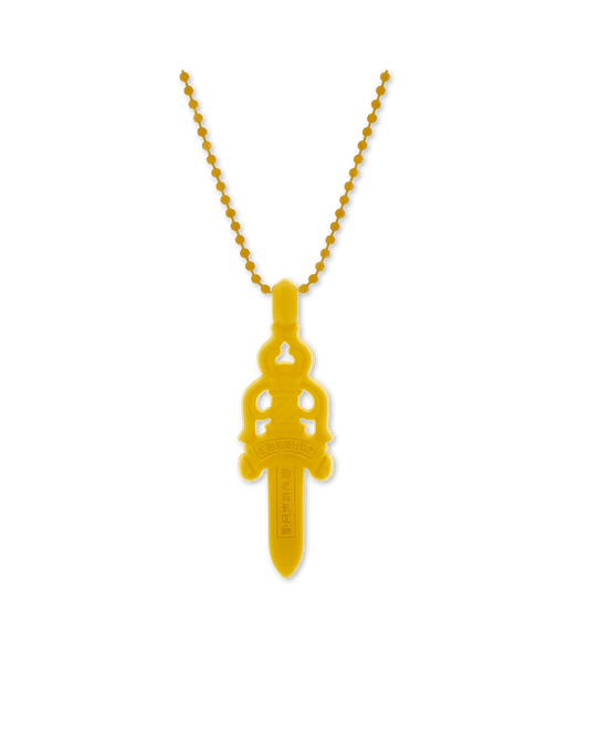 Chrome Hearts Silichrome Dagger Necklace Yellow - Lucid Soles