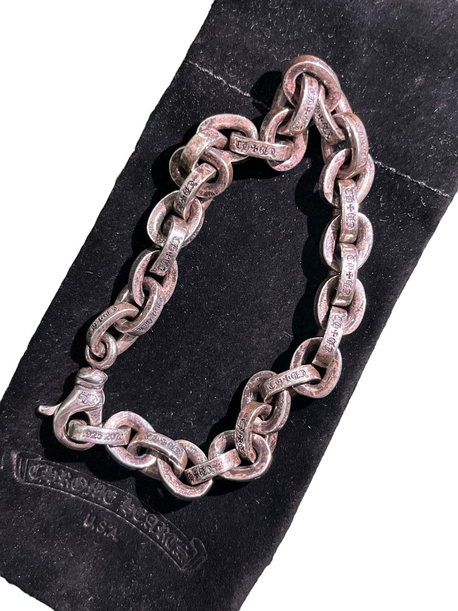 Chrome Hearts Silver Paper Chain Bracelet (8 Inches) - Lucid Soles