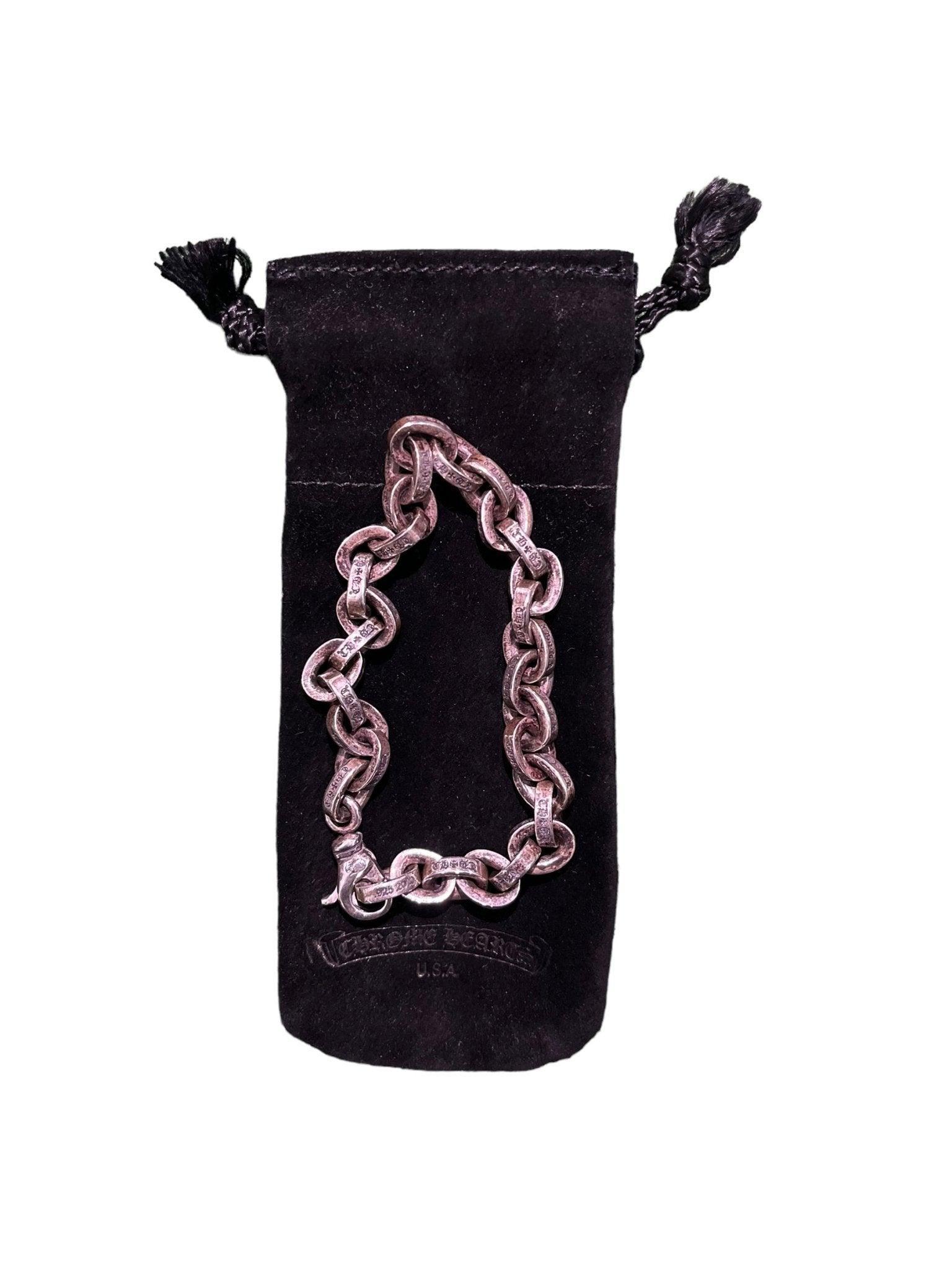Chrome Hearts Silver Paper Chain Bracelet (8 Inches) - Lucid Soles