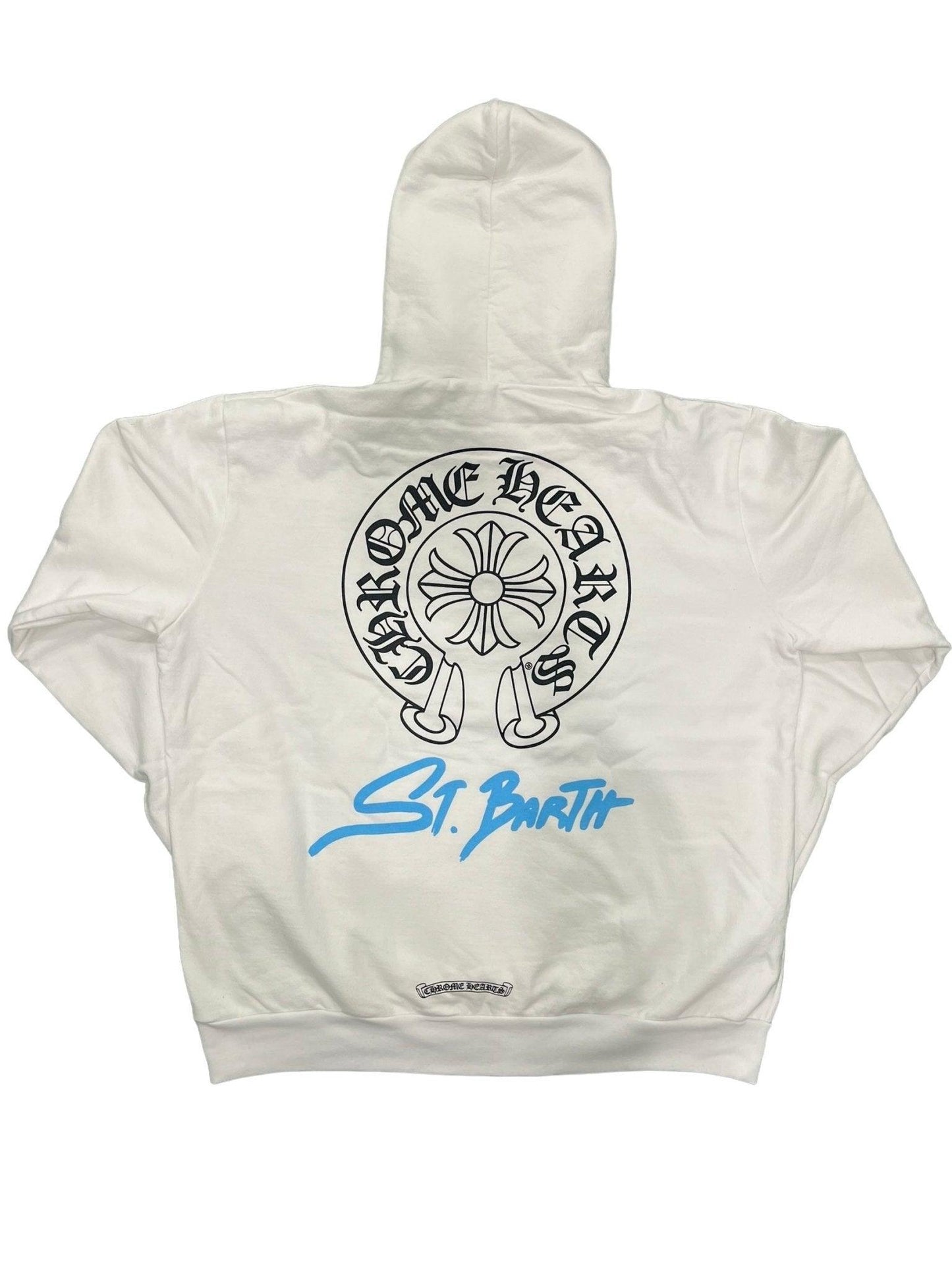 Chrome Hearts St. Barth Horseshoe Pullover Hoodie White - Lucid Soles