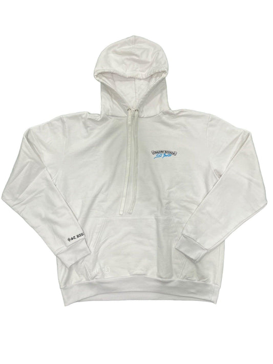 Chrome Hearts St. Barth Horseshoe Pullover Hoodie White - Lucid Soles