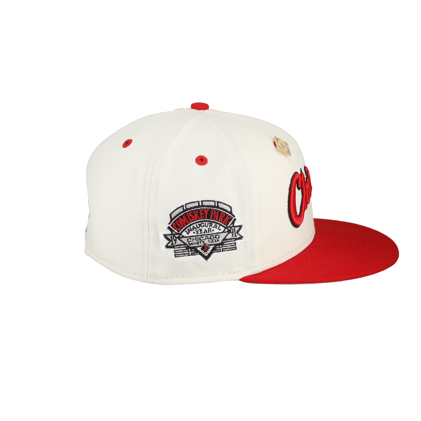 Chicago White Sox Chrome Comiskey Park 59Fifty Fitted Hat - Lucid Soles