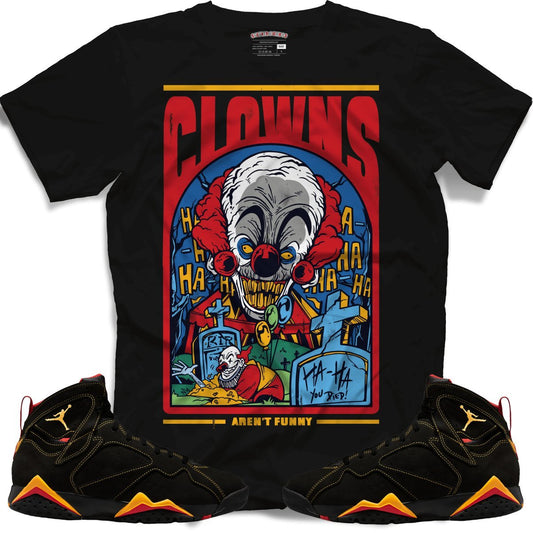 Clowns Aren't Funny (Retro 7 Citrus) T-Shirt - Lucid Soles
