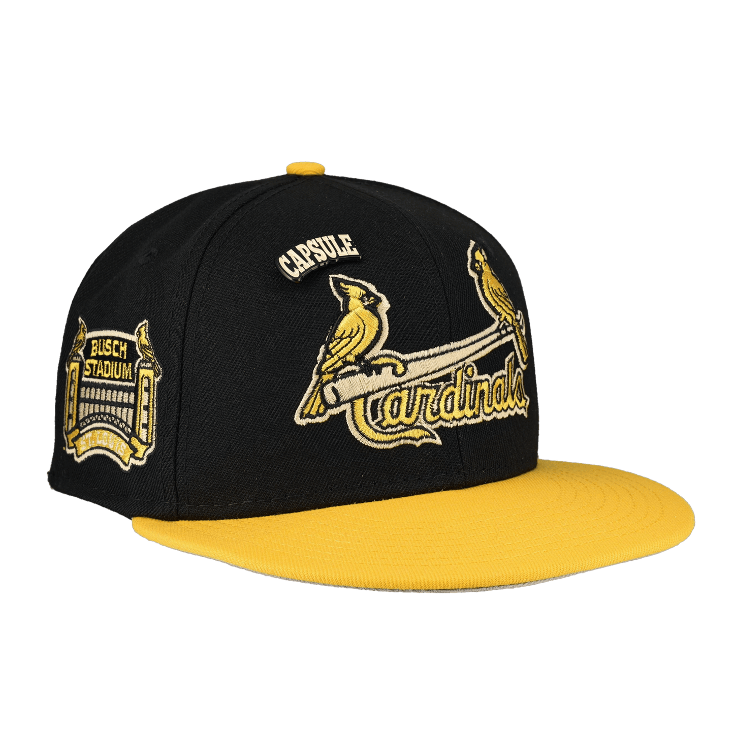 St. Louis Cardinals Colors in Cream 2.0 Collection Busch Stadium Fitted Hat - Lucid Soles