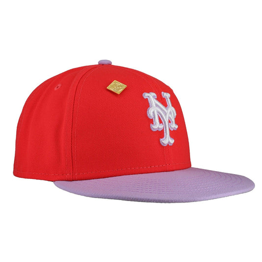 New York Mets Two - Tone Color Pack Red Cap 59Fifty Fitted Hat - Lucid Soles