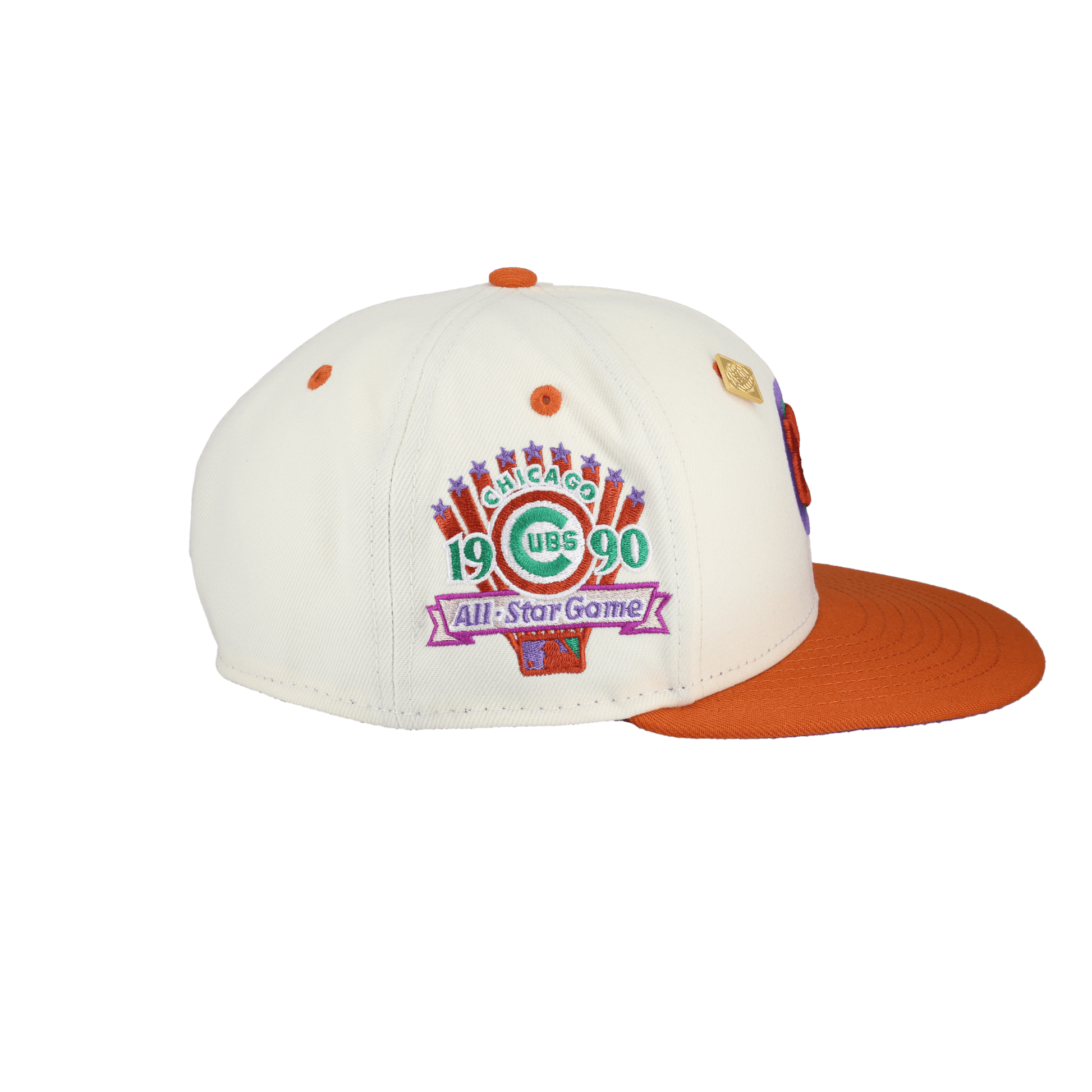 Chicago Cubs Chrome 1990 All Star Game Patch 59Fifty Fitted Hat - Lucid Soles