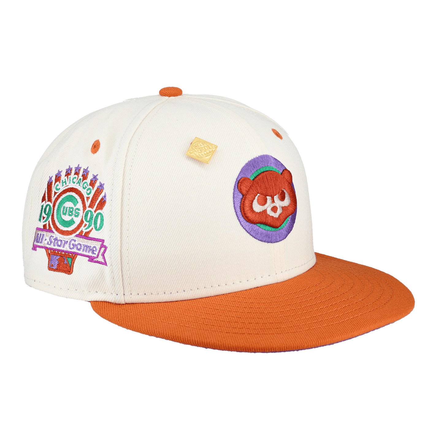 Chicago Cubs Chrome 1990 All Star Game Patch 59Fifty Fitted Hat - Lucid Soles