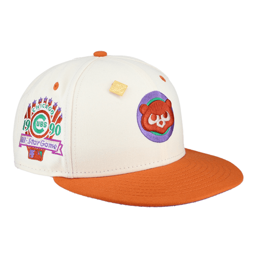 Chicago Cubs Chrome 1990 All Star Game Patch 59Fifty Fitted Hat - Lucid Soles