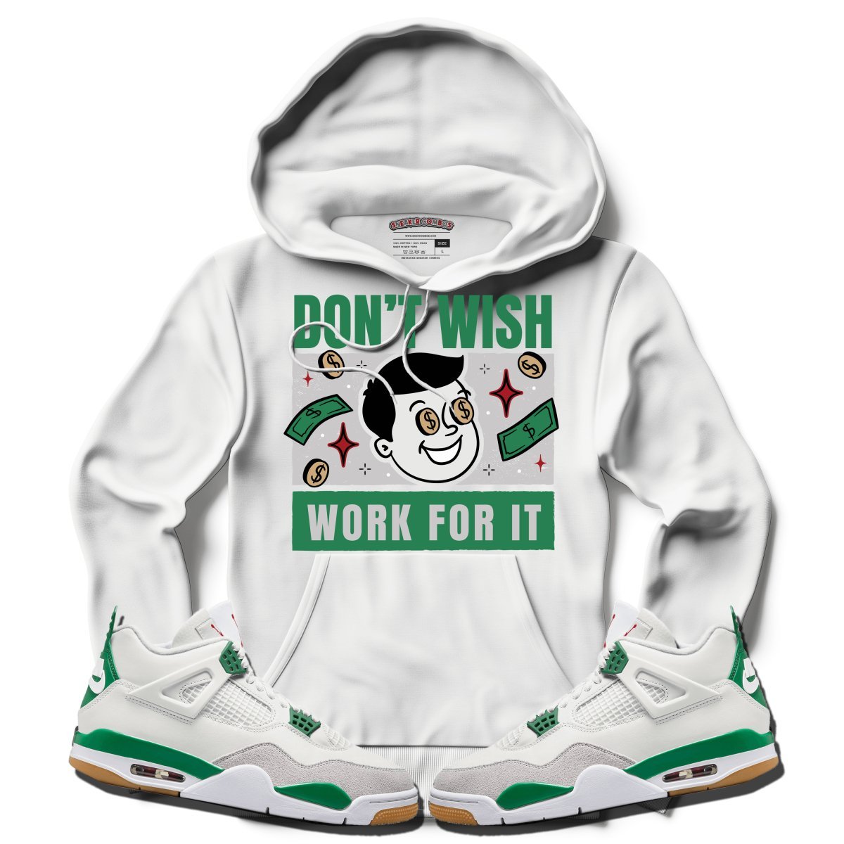 Don't Wish For It (NIKE SB X AIR JORDAN 4 PINE GREEN) Hoodie - Lucid Soles