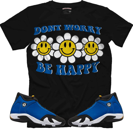 Don't Worry Be Happy (Air Jordan 14 Laney) T-Shirt - Lucid Soles