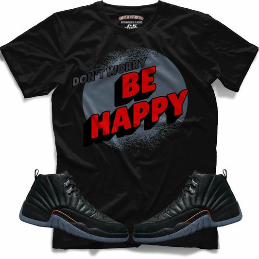 Dont Worry Be Happy (Retro 12 Utility) T-Shirt - Lucid Soles
