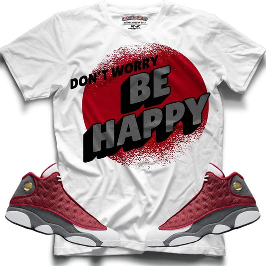 Don't Worry (Retro 13 Red Flint) T-Shirt - Lucid Soles
