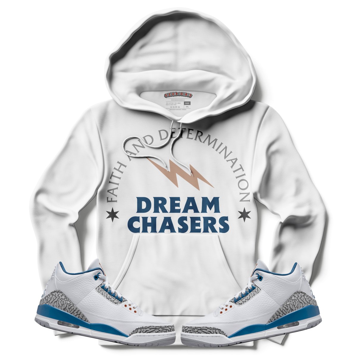 Dream Chasers (Air Jordan 3 “Wizards” PE) Hoodie - Lucid Soles