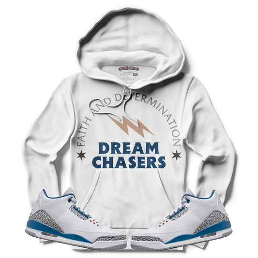 Dream Chasers (Air Jordan 3 “Wizards” PE) Hoodie - Lucid Soles