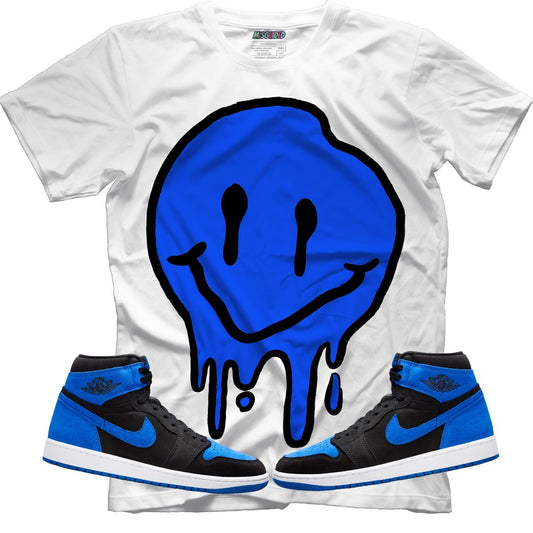 Drippy Smiley (Air Jordan 1 Royal Reimagined) T-Shirt - Lucid Soles