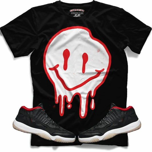 Drippy Smiley (Retro 11 Low IE Bred) T-Shirt - Lucid Soles