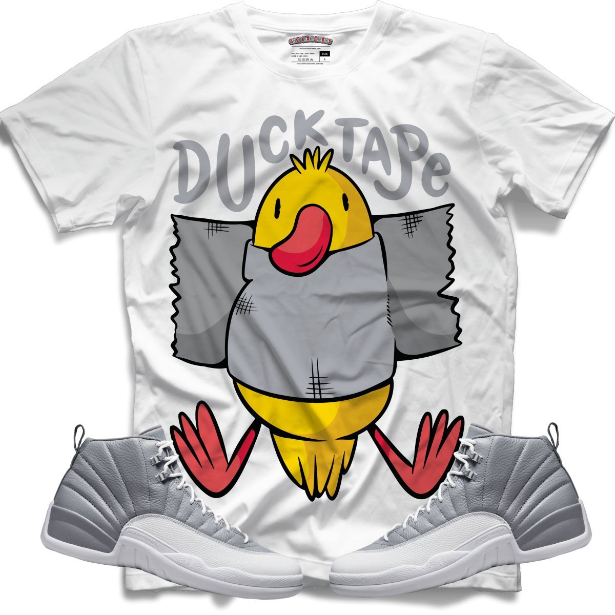 Duck - Tape (Retro 12 Stealth) T-Shirt - Lucid Soles