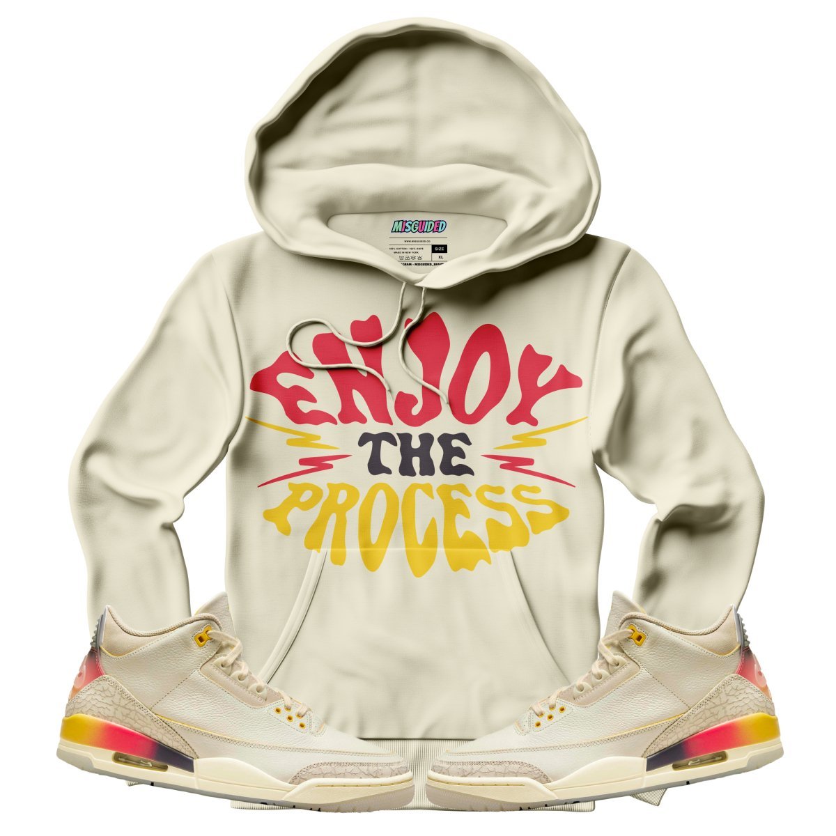 Enjoy The Process (Air Jordan 3 J Balvin Medellín Sunset) Hoodie - Lucid Soles