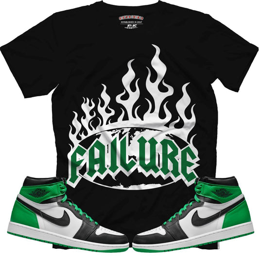 Failure (Air Jordan 1 Lucky Green) T-Shirt - Lucid Soles