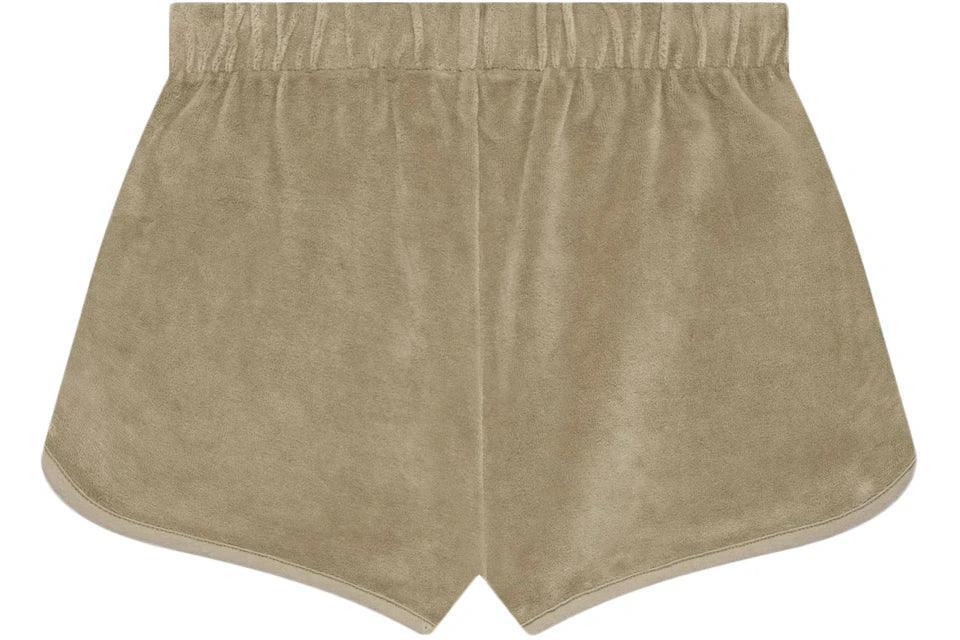 Fear of God Essentials Women's Velour Beach Short (Oak)