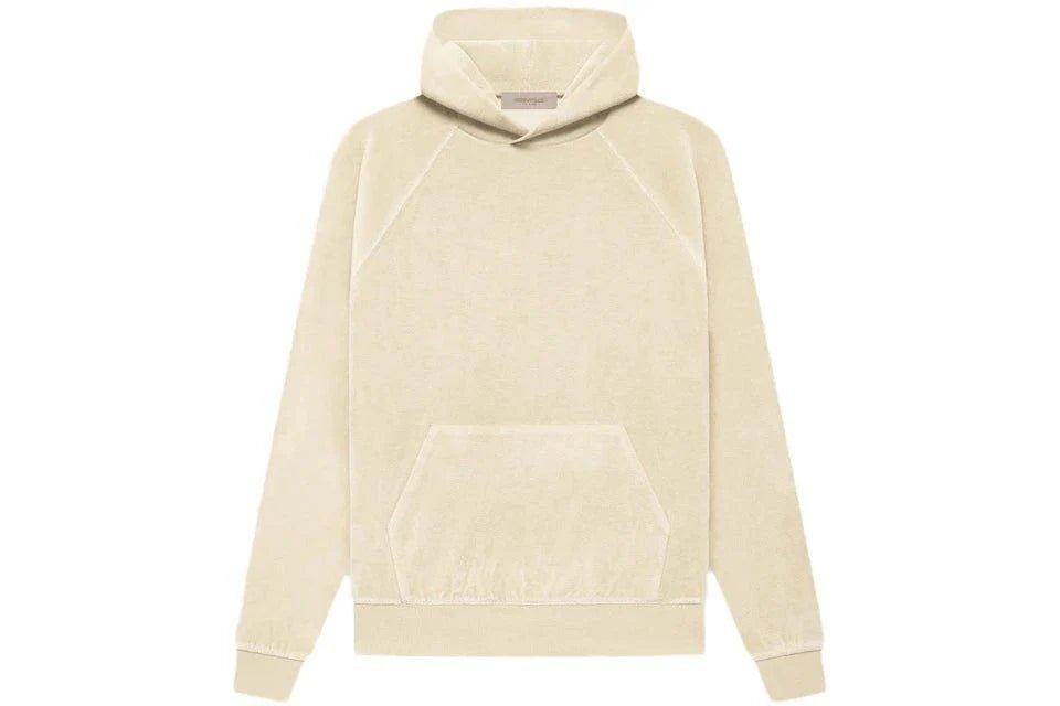 Fear of God Essentials Women's Velour Hoodie Egg Shell (W) - Lucid Soles