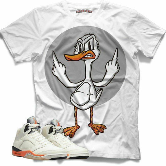FK YOU DUCK (Retro 5 Orange Blaze) T-Shirt - Lucid Soles