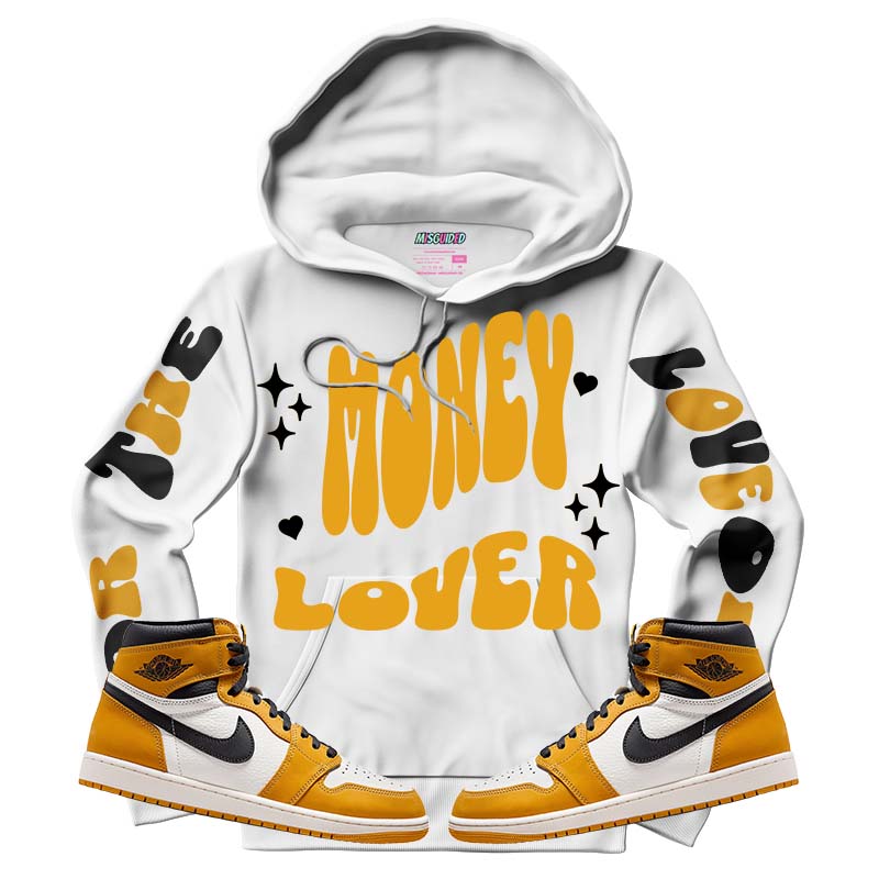For The Love Of Money (Air Jordan 1 Retro High OG 'Yellow Ochre) Hoodie - Lucid Soles