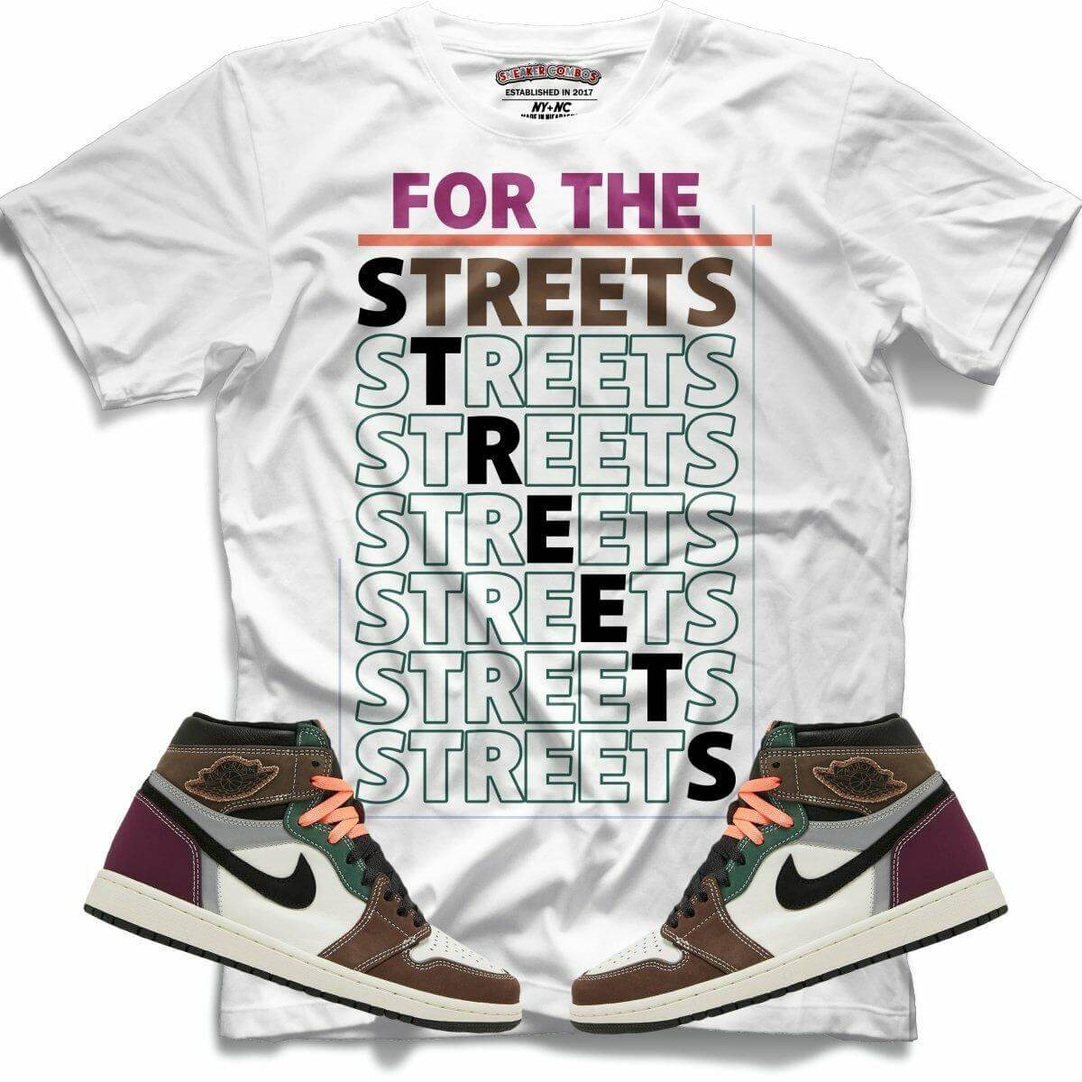 For The Streets (Retro 1 Craft) T-Shirt - Lucid Soles
