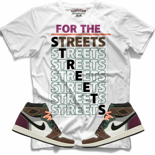 For The Streets (Retro 1 Craft) T-Shirt - Lucid Soles