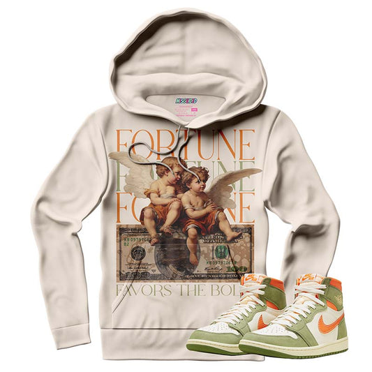 Fortune Favors The Bold (AIR JORDAN 1 HIGH OG CRAFT “CELADON”) Hoodie - Lucid Soles