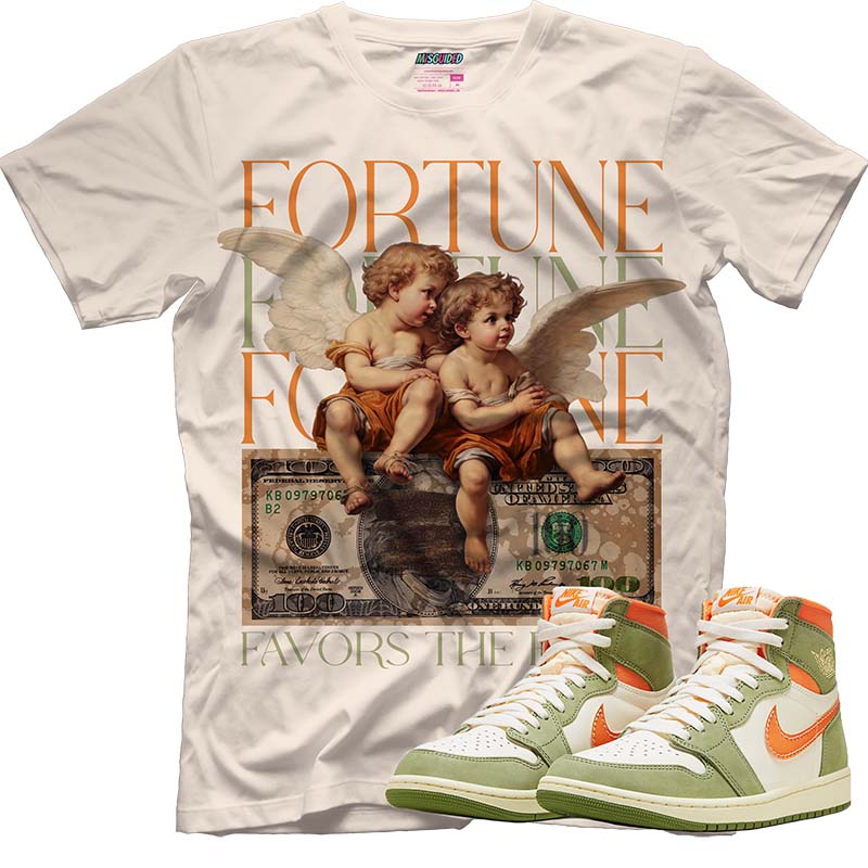 Fortune Favors The Bold (AIR JORDAN 1 HIGH OG CRAFT “CELADON”) T-Shirt - Lucid Soles
