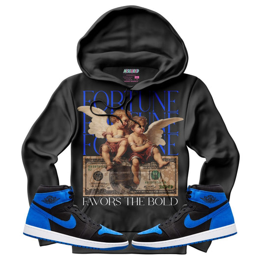 Fortune Favors The Bold (Air Jordan 1 Royal Reimagined) Hoodie - Lucid Soles