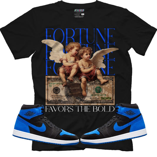 Fortune Favors The Bold (Air Jordan 1 Royal Reimagined) T-Shirt - Lucid Soles