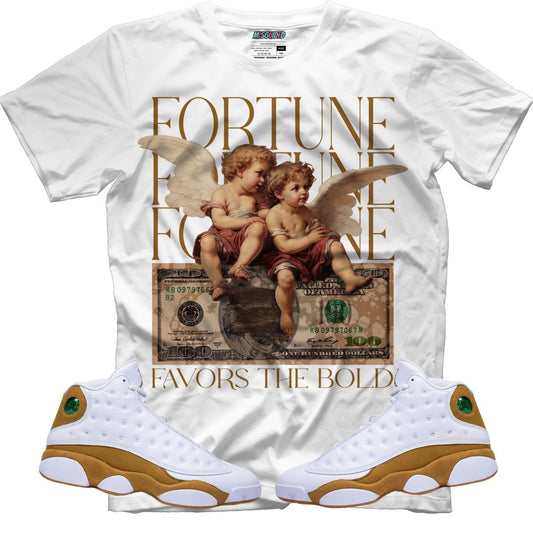 Fortune Favors The Bold (Air Jordan 13 Wheat) T-Shirt - Lucid Soles