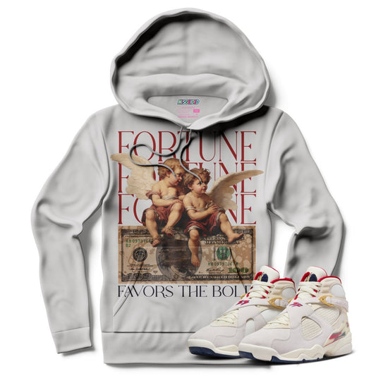 Fortune Favors The Bold (SOLEFLY X AIR JORDAN 8 “MI CASA ES SU CASA”) Hoodie - Lucid Soles