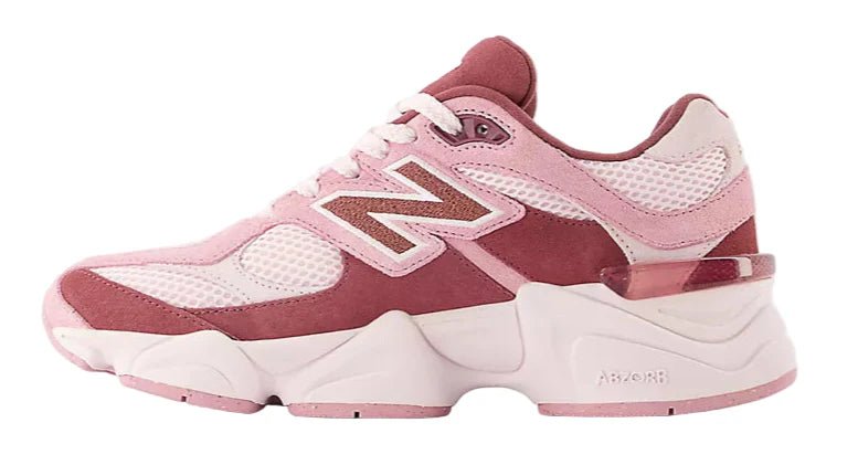 New Balance 9060 Pink Granite Washed Burgundy (GS) - Lucid Soles