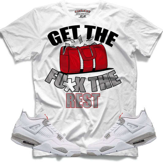Get The Bag (Retro 4 White Oreo) T-Shirt - Lucid Soles