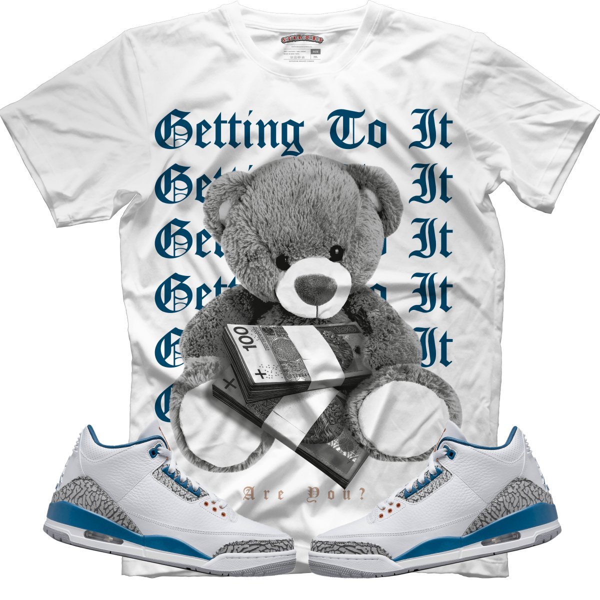 Getting It (Air Jordan 3 “Wizards” PE) T-Shirt - Lucid Soles