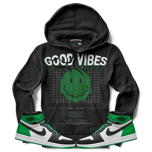 Good Vibes (Air Jordan 1 Lucky Green) Hoodie - Lucid Soles