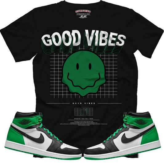 Good Vibes (Air Jordan 1 Lucky Green) T-Shirt - Lucid Soles