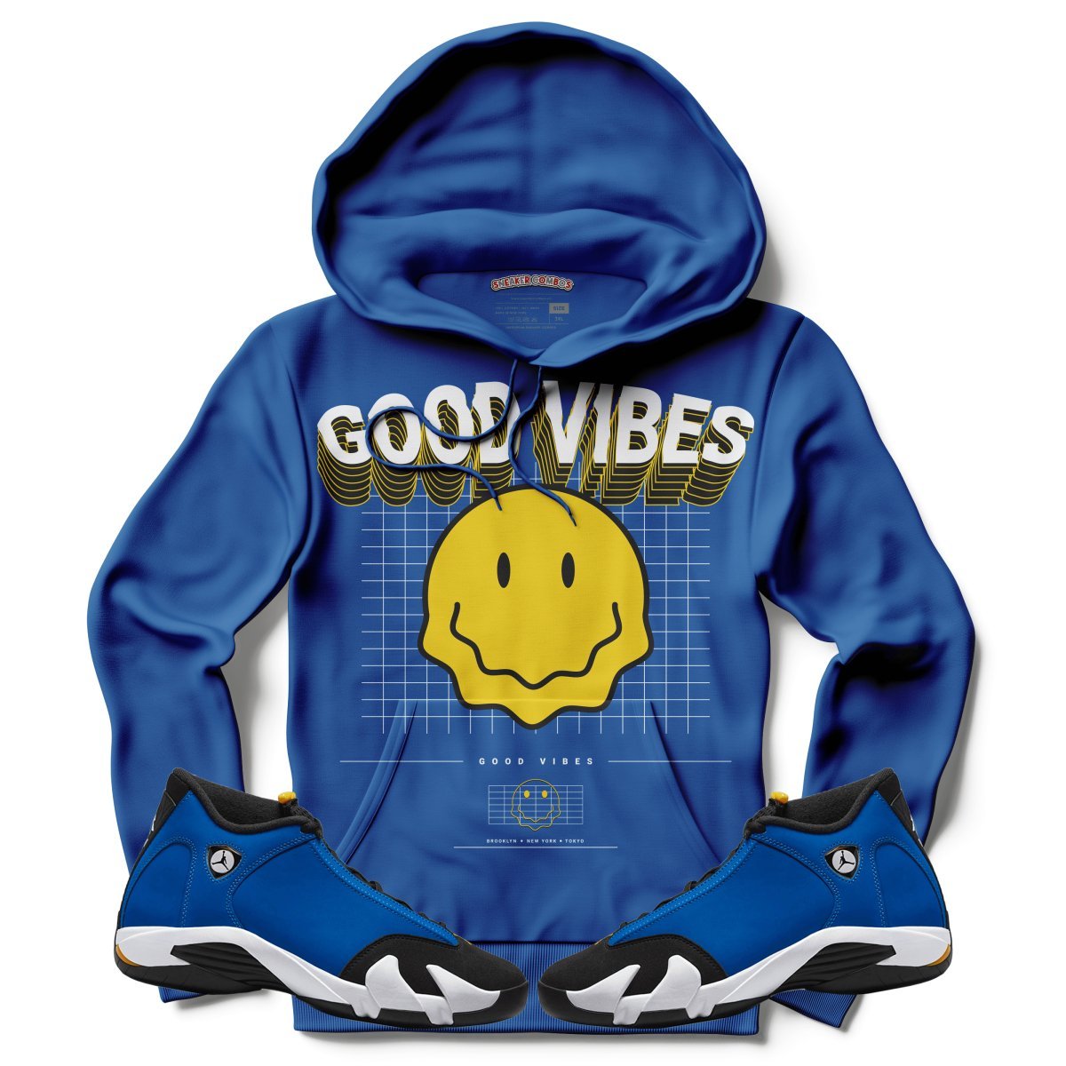Good Vibes (Air Jordan 14 Laney) Hoodie - Lucid Soles